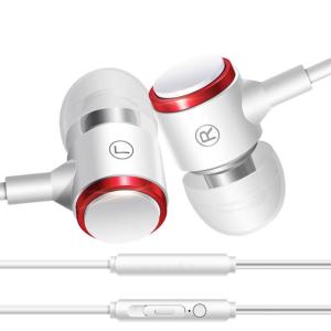 アイフォンイヤホン iPhone 有線 ジャック カナル型 ケース付 ホワイト