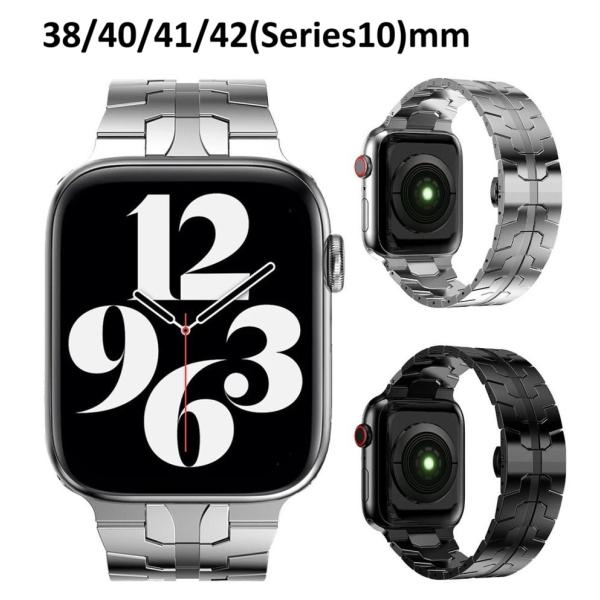 アップルウォッチ バンド ステンレス 金属 メタル 11 42mm ベルト シルバー