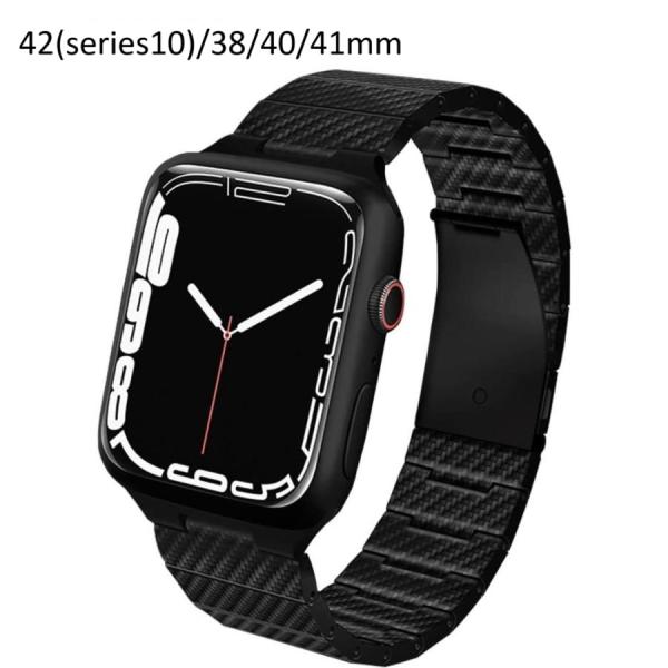 アップルウォッチ 11 バンド 黒 高級 38 40 42mm 女性 男性 SE カーボン