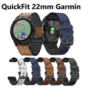 ガーミン アプローチ S70 47mm Fenix 7 epix Pro 革 ベルト QuickFit 22mm S62 965 レザー Garmin｜bewide