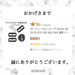 ガーミン ベルト ループ 止め S70 265...の詳細画像1
