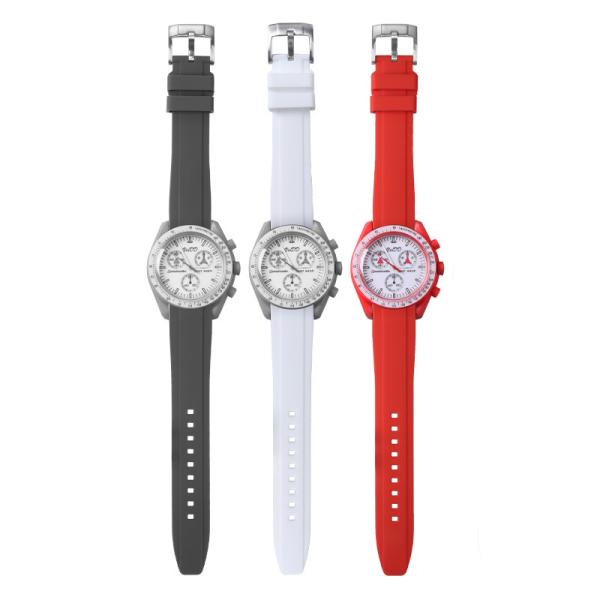 オメガ スウォッチ ベルト ラバー ムーン omega swatch 20mm スピードマスター m...