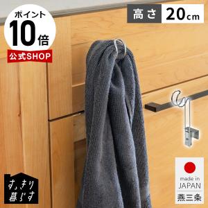浮いて見えるタオルホルダー ロータイプ キッチン 洗面所 水周り 燕三条製 シンプル 落ちにくい 取り出し簡単 スリムタイプ 日本製 燕三条 シルバー｜ビーワースショップ
