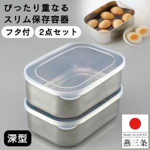 霜山 ステンレス 保存容器 深型 3000ml 保存 食洗機対応 持ち運び 冷凍