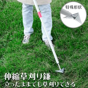 立ったままラクラク草刈り鎌 雑草 伸縮 除草 : 助太刀サブ Yahoo