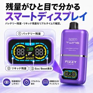 Fizzy Twins 50000パフ 電子タ...の詳細画像4