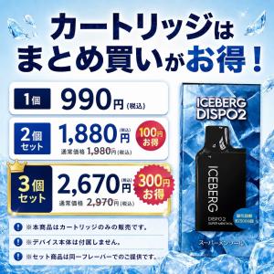 ICEBERG Dispo2 カートリッジ ア...の詳細画像3
