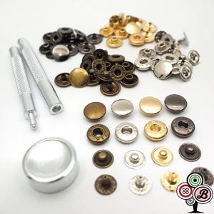 バネホック 打ち具 打ち台 ボタン セット / 打ち棒