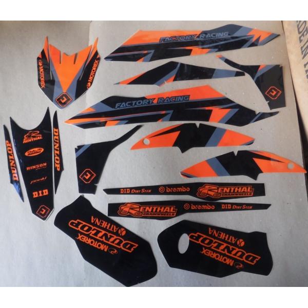 KTM XCW XCWF EXC EXCF 125-500 2020-2021 グラフィック シール...