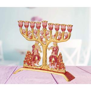 メタル製 メノーラー ハヌッキーヤー イスラエル エルサレム 燭台