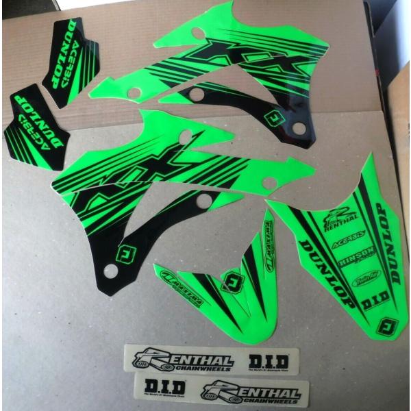 カワサキ KX85 KX100 2014-2022 グラフィック デカール ステッカー カワサキ F...