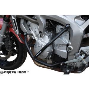 FZ6S FZ6N 2004-2009 クラッシュバー エンジンガード ヤマハ CRAZY IRON...