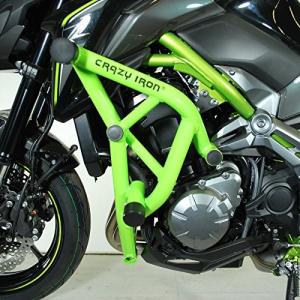 Z900【2017〜2021】エンジンガード「crazy iron」 エンジンガード Z900 2017-2021 クラッシュバー スライダー