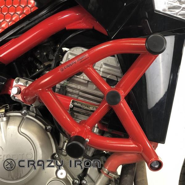 CFMOTO 650NK クラッシュバー スタントケージ エンジンガード CRAZY IRON [輸...