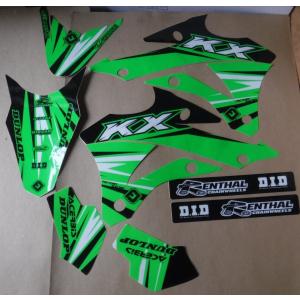 カワサキ KX85 KX100 KX112 2014-2023 グラフィック デカール ステッカー ...