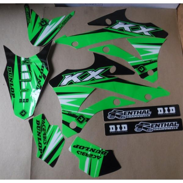 カワサキ KX85 KX100 KX112 2014-2023 グラフィック デカール ステッカー ...