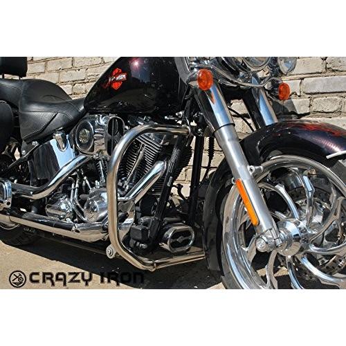 エンジンガード ハーレーダビッドソン ソフテイル シリーズ 2000〜 クラッシュバー クロム en...
