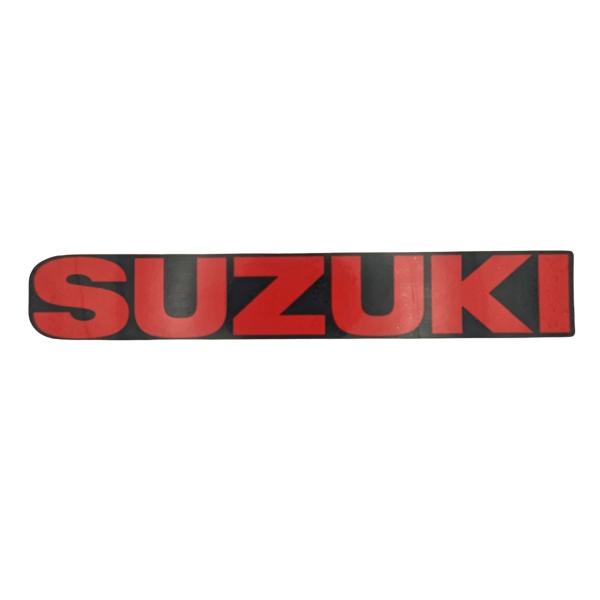 【スズキ純正品】 SUSUZKI 文字 ロゴステッカー 赤 長さ21cm バイク カスタム シール ...