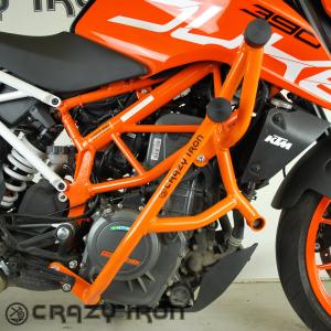 KTM デューク Duke 250 390 2021- クラッシュバー エンジンガード スライダー CRAZY IRON [輸入代行/メーカー直送]