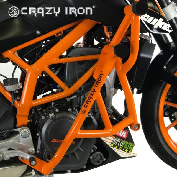 KTM デューク Duke 200 2015-2020 クラッシュバー エンジンガード スライダー ...