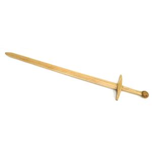 中世 木製 プリアメントロングソード 木剣 片手剣 練習用 トレーニング ナイト 騎士 戦士 小道具