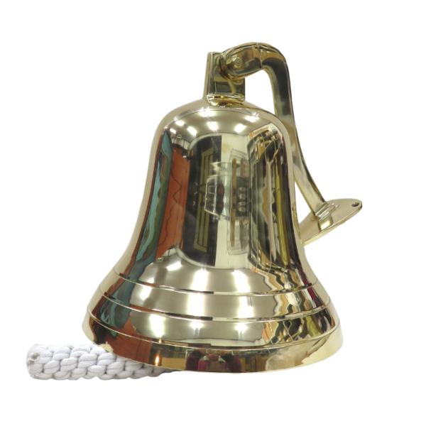 真鍮製 ブラケット付きシップベル 直径25.5cm 10インチサイズ 楽器 鐘 ブラス 打楽器