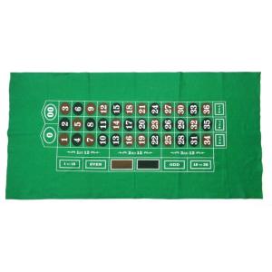 本場アメリカのカジノ用品メーカーBrybelly グリーンルーレット フェルトマット 91ｘ182c...