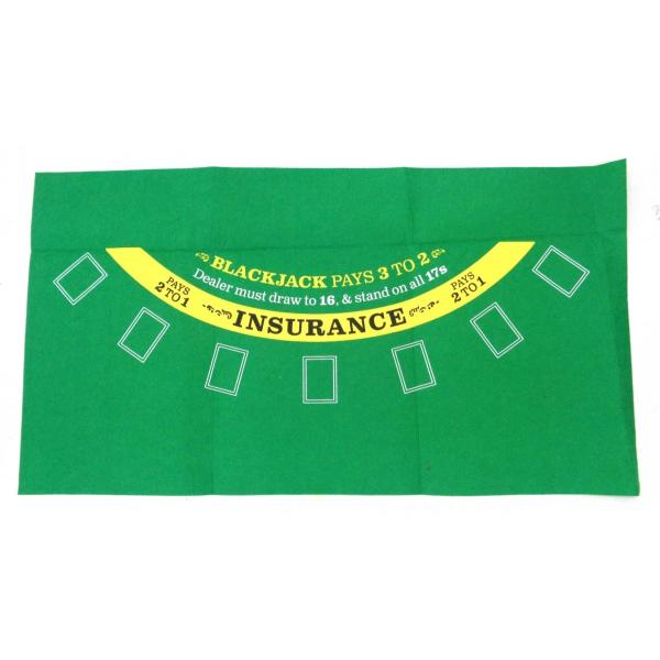 本場アメリカのカジノ用品メーカーBrybelly ブラックジャック・クラップス フェルトマット 48...