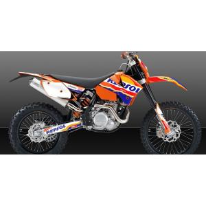 KTM EXC 125-525 2005-2007 Repsol カスタム グラフィック ステッカー デカール キット｜bezipang