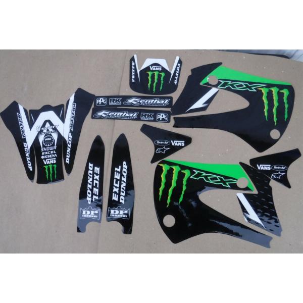 カワサキ KX85 KX100 2001-2013 グラフィック デカール ステッカー TEAM P...