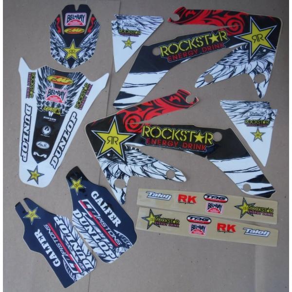 ホンダ CRF250R 2004-2009 グラフィック ステッカー デカール ROCKSTAR P...