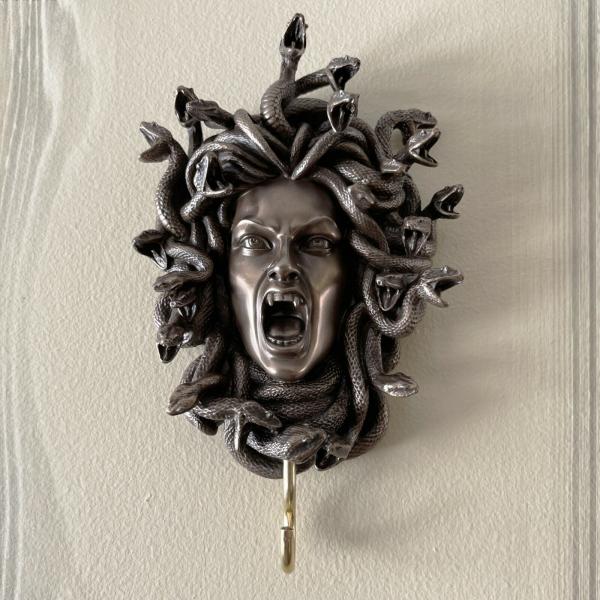 メデユーサの頭 ギリシャ神話 壁フック ウォールデコ 装飾 Medusa