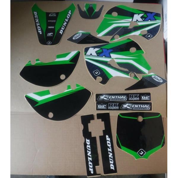 カワサキ KX65 全年式 グラフィック デカール ステッカー FLU Designs PTS4 T...