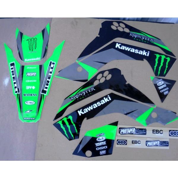 カワサキ KLX140 140L 2008-2018 グラフィック デカール ステッカー Pro T...