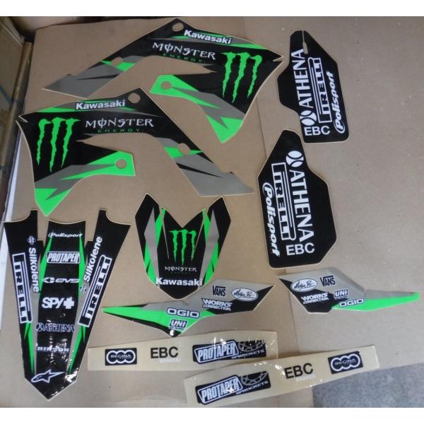 カワサキ KX250F 2021-2023 KX450F 2020-2022 グラフィック デカール...