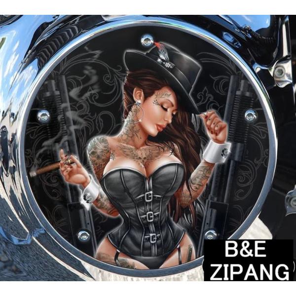 ハーレーダビッドソン カスタム タイミングカバー ギャングスター Pin Up USA製 ビッグツイ...