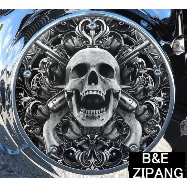 ハーレーダビッドソン ダービーカバー スカルピストル ツーリング/トライク ダイナ ミルウォーキー8...