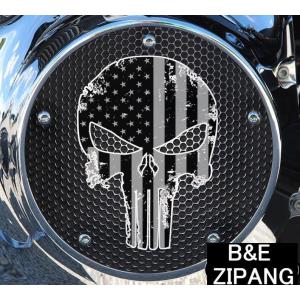 ハーレーダビッドソン カスタム タイミングカバー スカルハンズ USA製