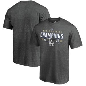 MLB公式ライセンス商品 ロサンゼルス ドジャース 2020年ワールドシリーズ優勝記念Tシャツ 黒 各種サイズ メジャーリーグ ベースボール｜bezipang