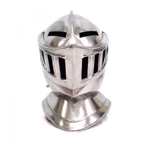 中世 スチール製亜鉛コーティング チェーンメイル ホーバージョン 兜