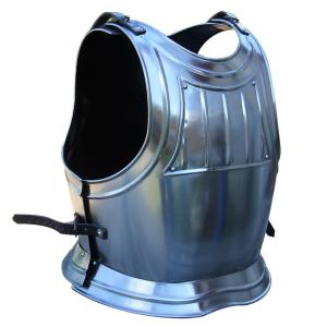 中世18ゲージスチール製サレット レザーライナー付き 着用可 可動式