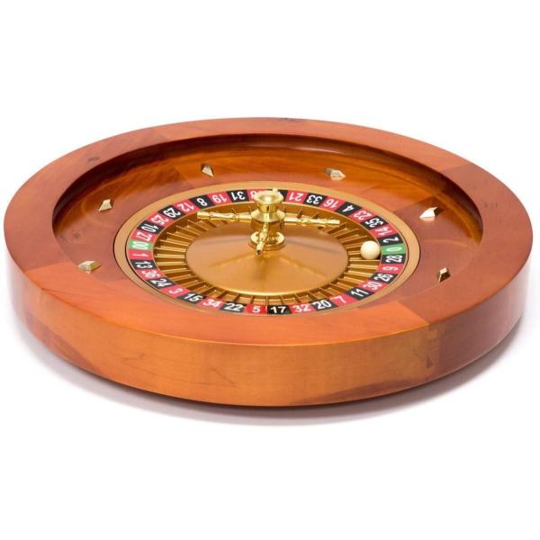 カジノ デラックス ルーレット ホイール 18インチ 直径45cm マホガニー製
