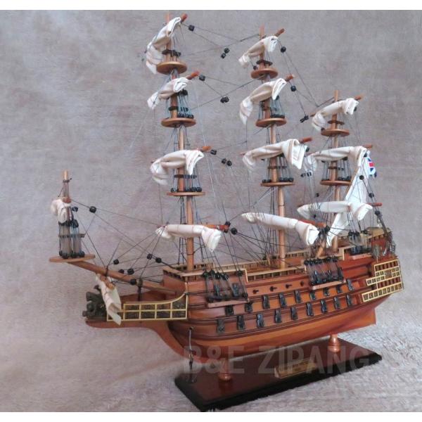 帆船模型 完成品 木製 イギリス軍船 ソブリン・オブ・ザ・シーズ HMS Sovereign of ...