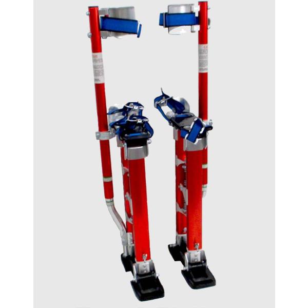 竹馬 18〜30インチ 46〜76cm アルミニウムツール Drywall Stilts レッド（赤...