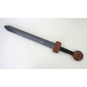 中世 木製 ショートソード 麻のグリップ 木剣 片手剣 練習用