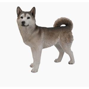 置物 彫像 座っているオールドイングリッシュシープドッグの像 : B&E