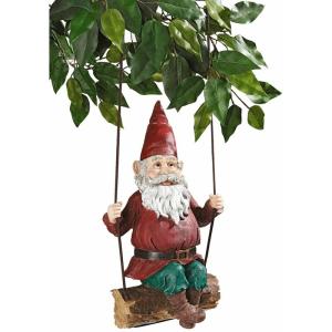 置物 彫像 はしごを登る庭の ノーム 妖精 ガーデニング 庭 Gnome