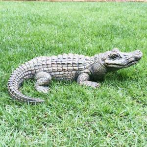 置物 彫像 クロコダイル ワニ の像 ガーデニング 庭 Crocodile 置物 彫像 クロコダイル ワニ の像 ガーデニング 庭 Crocodile
