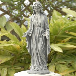 聖母マリア アウトドア ガーデンスタチュー デコ 彫像 ガーデン 庭 ガーデニング 人物 オブジェ｜bezipang