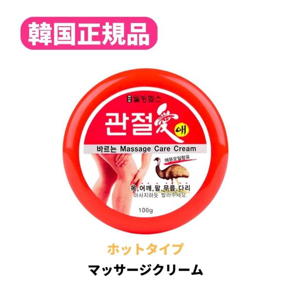 （韓国正規品）関節愛 スポーツマッサージクリーム クールタイプ 100g 筋肉痛 腰痛 肩こり デス...